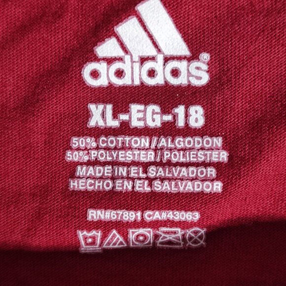 Adidas long sleeve T-shirt boys size XL (18) maroon graphic Cleveland Cavaliers - Picture 7 of 11